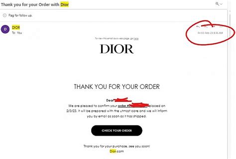 dior order status|dior order confirmation.